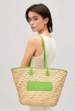 Shop Adryan Medium Straw Basket Women Shopping Bags