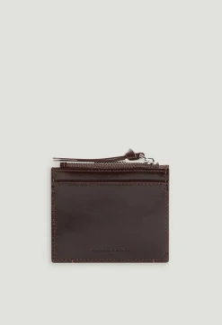 Best Sale Alix Brown Leather Card Holder Women Small Leather Goods
