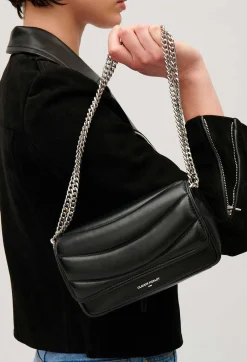 Best Angelina Black Quilted Leather Bag Women Crossbody Bags