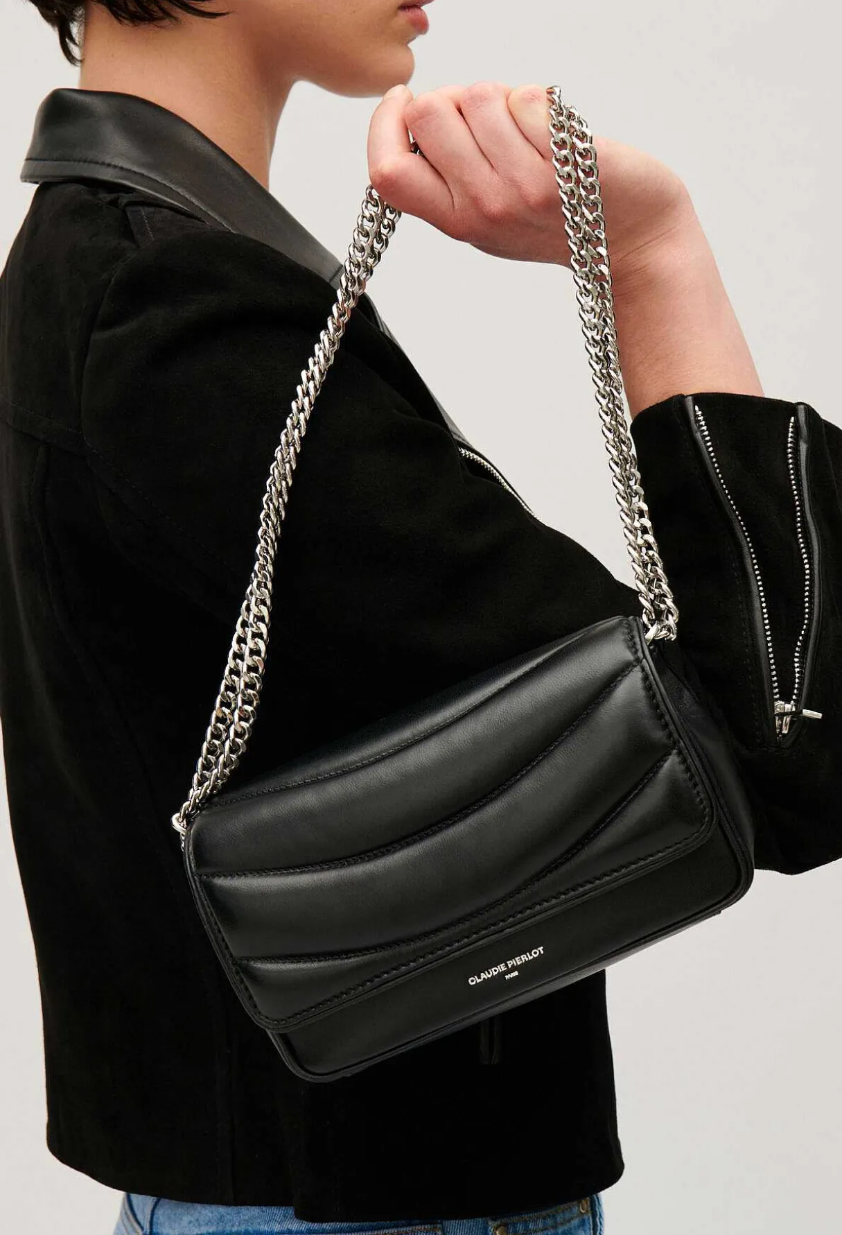 Best Angelina Black Quilted Leather Bag Women Crossbody Bags
