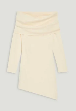 Clearance Asymmetric Knitted Dress Women Dresses
