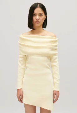 Clearance Asymmetric Knitted Dress Women Dresses