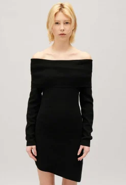 Best Asymmetric Knitted Dress Women Dresses