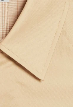 Store Beige Reversible Mid-Length Coat Women Jackets And Coats