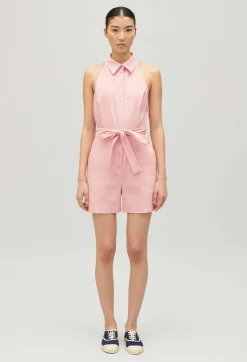 Online Belted Playsuit Women Jumpsuits