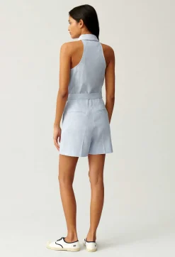 Clearance Belted Playsuit Women Jumpsuits
