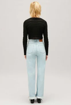 Cheap Black Cropped Cardigan Women Tops And Shirts