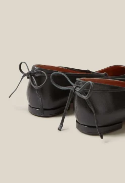 Online Black Leather Ballet Pumps Women Sandals, Pumps And Mules