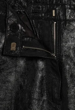 Best Sale Black Leather Bermuda Shorts Women Skirts And Shorts