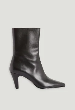 Best Sale Black Leather Boots Women Booties And Boots