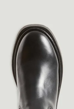 Clearance Black Leather Chelsea Boots Women Booties And Boots