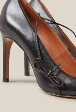 Cheap Black Leather Heels Women Sandals, Pumps And Mules