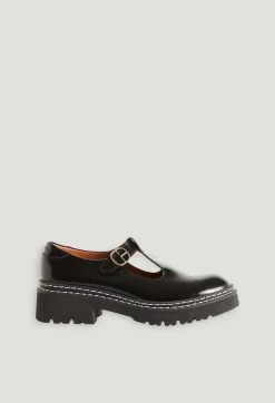 Discount Black Mary Jane Shoes Women Loafers