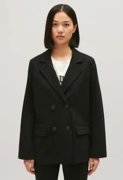 New Black Oversized Suit Jacket Women Blazers