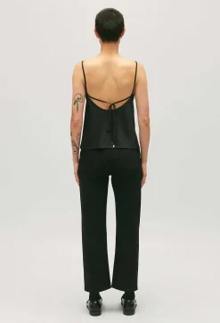 Discount Black Strappy Top Women Tops And Shirts