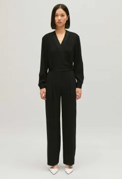 Discount Black Trouser Suit Women Jumpsuits