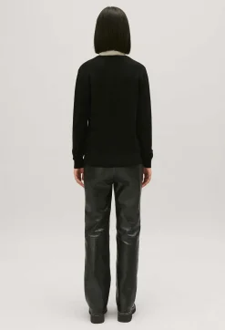 Store Black Wool Jumper Removable Collar Women Sweaters And Cardigans