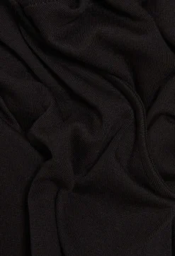 Online Black Wrap Midi Dress Women Dresses