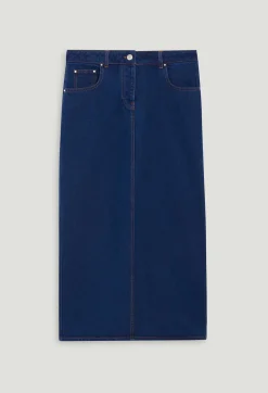 Best Blue Denim Midi Skirt Women Skirts And Shorts