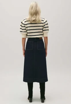 Store Blue Denim Midi Skirt Women Skirts And Shorts