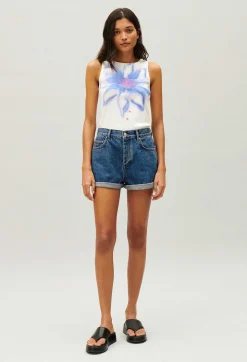 Outlet Blue Denim Shorts Women Skirts And Shorts