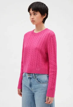 Best Cable Knit Cropped Jumper Women Sweaters And Cardigans