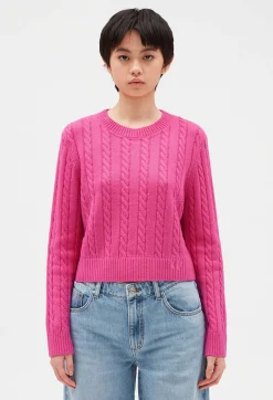 Best Cable Knit Cropped Jumper Women Sweaters And Cardigans