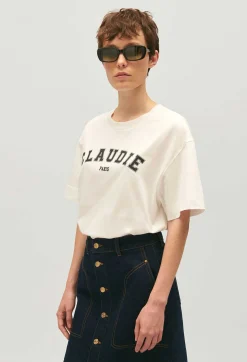 Fashion Claudie Paris Short-Sleeved T-Shirt Women T-Shirts