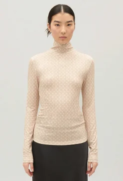 Hot Cp Patterned Beige Undershirt Women T-Shirts