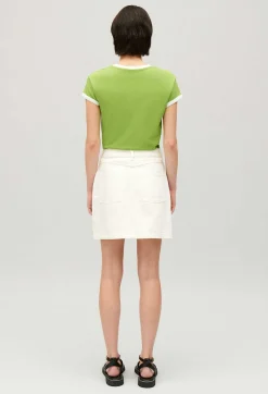 Online Cream Denim Short Skirt Women Skirts And Shorts