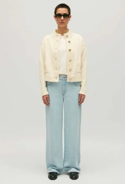 Sale Cropped Thick Knit Cardigan Women Sweaters And Cardigans