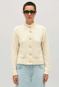 Sale Cropped Thick Knit Cardigan Women Sweaters And Cardigans