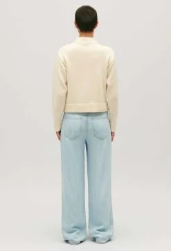 Sale Cropped Thick Knit Cardigan Women Sweaters And Cardigans