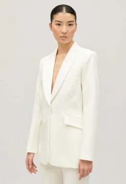 Cheap Dual Fabric Suit Jacket Women Blazers