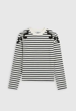 Fashion Ecru Long Sleeved Top Women Sweaters And Cardigans