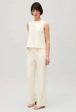 Sale Ecru Sequinned Trousers Women Jeans And Trousers