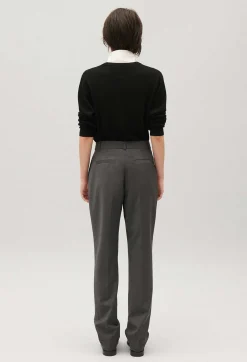 Shop Flecked Grey Suit Trousers Women Jeans And Trousers