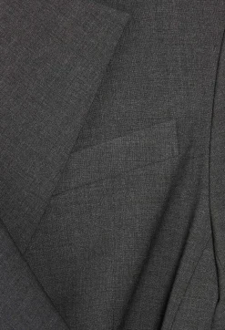 New Flecked Grey Wrapover Suit Jacket Women Blazers