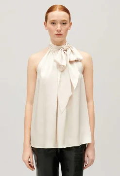 Hot Floaty Beige Top Women Tops And Shirts