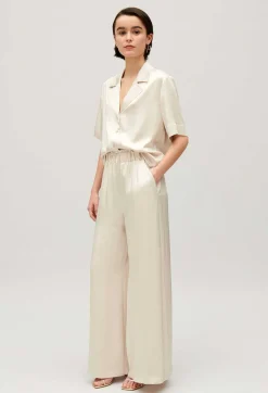 Shop Floaty Short-Sleeved Shirt Women Tops And Shirts