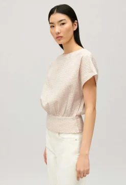 Best Gathered Openwork Top Women Tops And Shirts