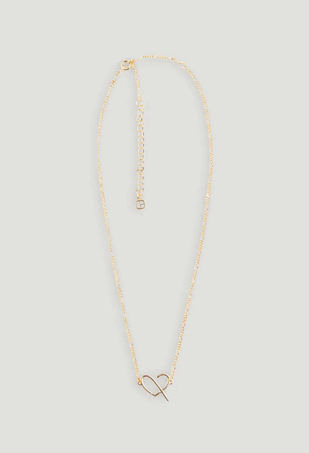 Online Golden Brass Cp Heart Necklace Women Jewellery And Scrunchies