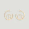 Best Golden Cp Single Hoop Earring Women Jewellery And Scrunchies