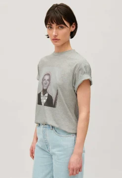 New Grey Print T-Shirt Women T-Shirts