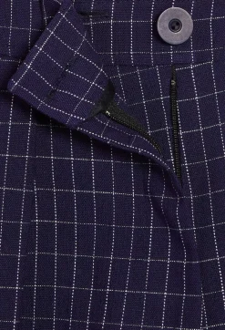 Store Indigo Checked Shorts Women Skirts And Shorts