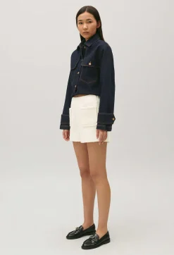 Flash Sale Ivory Tweed Shorts Women Skirts And Shorts