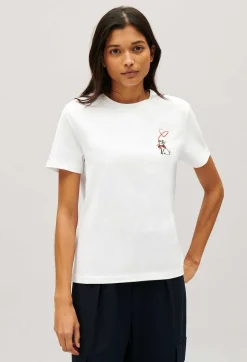 New Jean Toto Cream T-Shirt Women T-Shirts