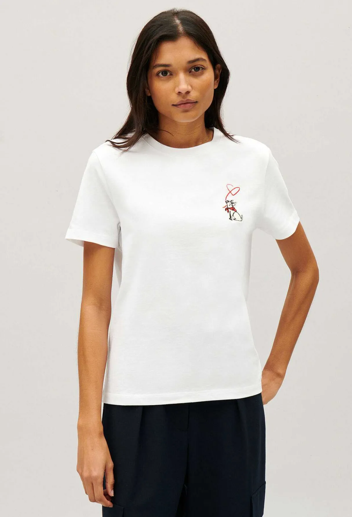 New Jean Toto Cream T-Shirt Women T-Shirts