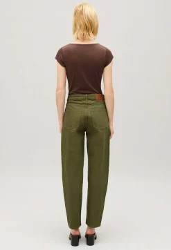 Cheap Jean-Luc Khaki Mom Jeans Women Jeans And Trousers