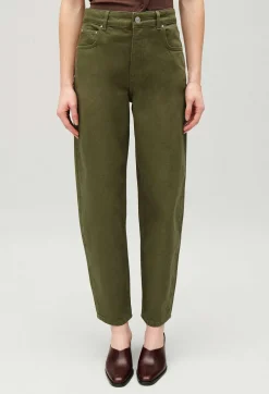Cheap Jean-Luc Khaki Mom Jeans Women Jeans And Trousers